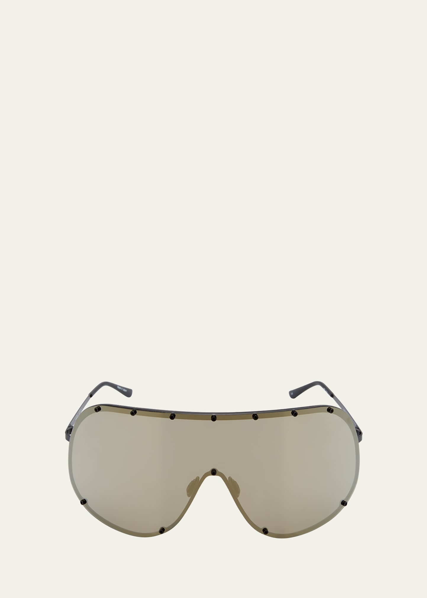 Men's Rimless Stainless Steel Shield Sunlgasses - 1
