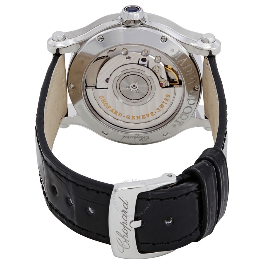 Chopard Happy Sport Automatic Blue Diamond Dial Ladies Watch 278559-3008 - 3