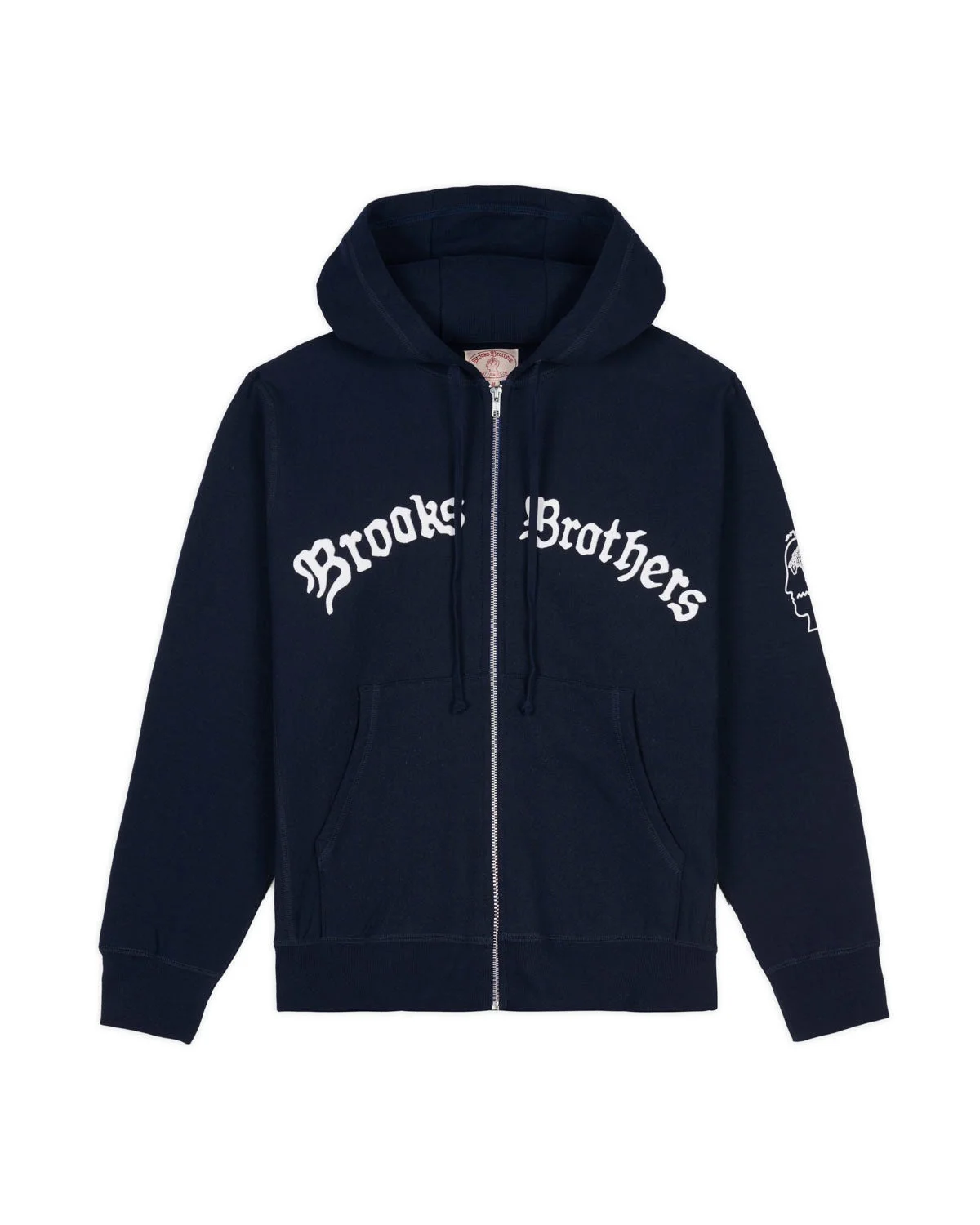 Brooks Brothers California Zip Hoodie - Navy - 1