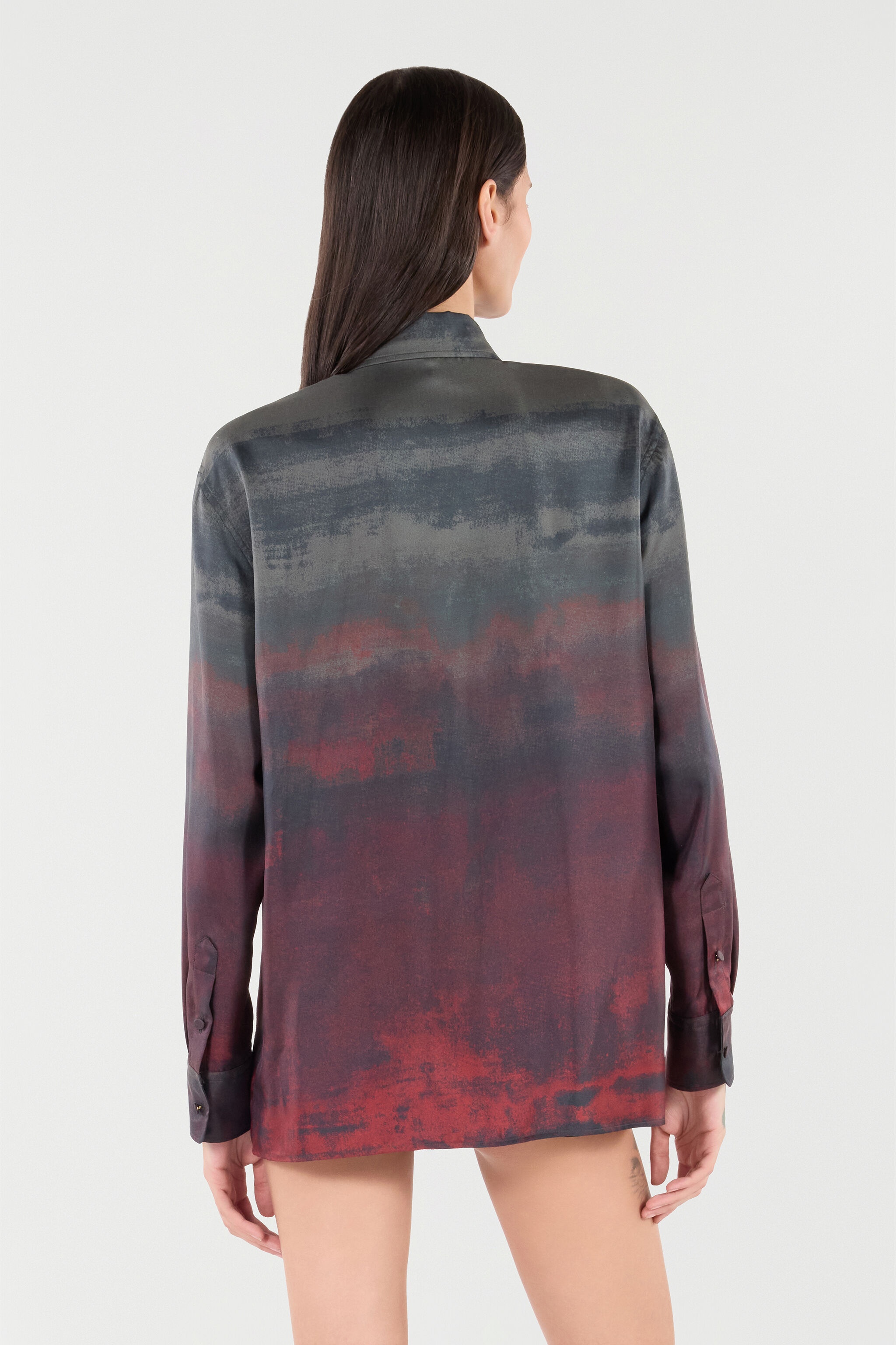 Silk Shirt with Garment-Dyed Effect - 4