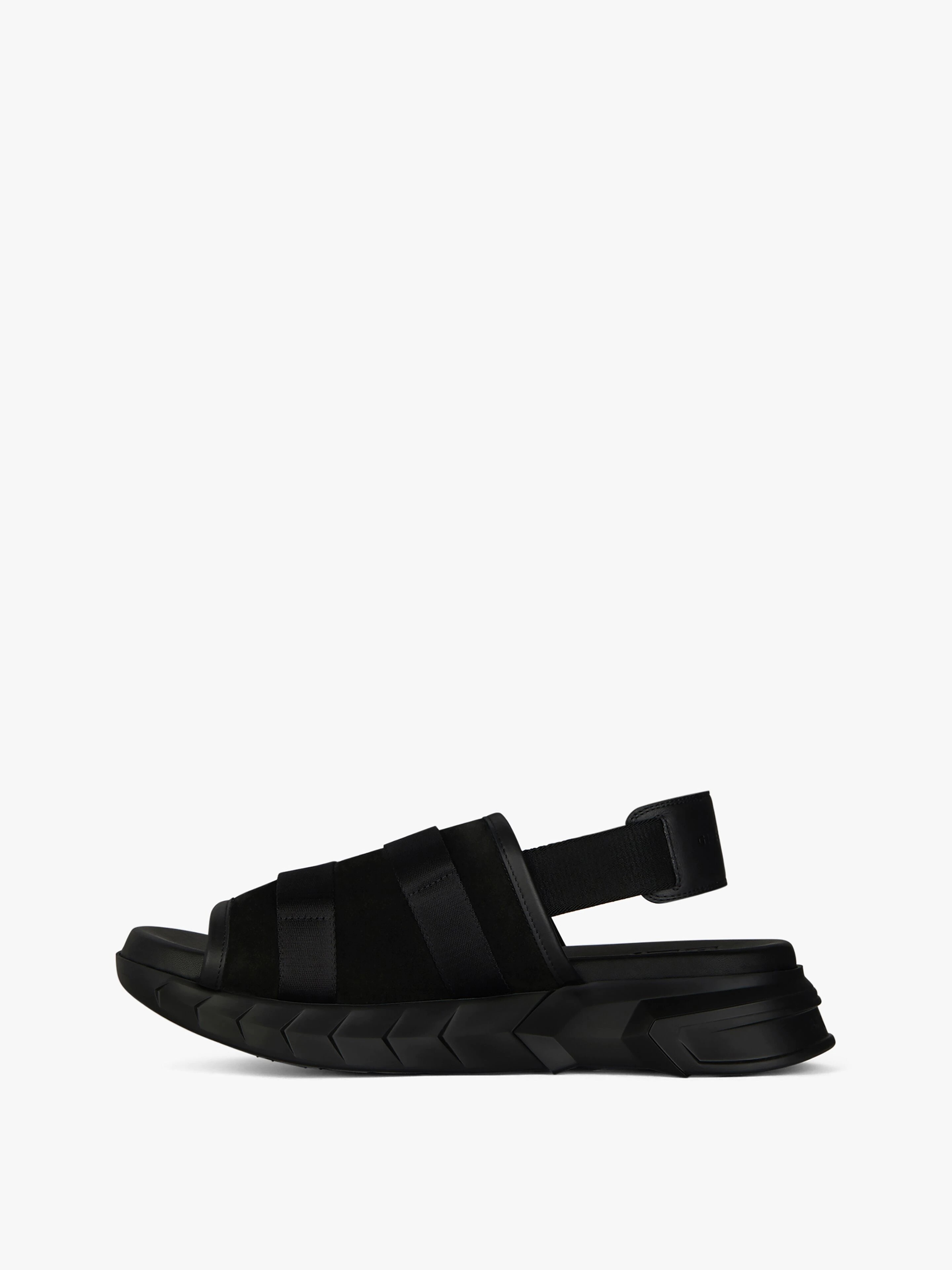 MARSHMALLOW BRIDLE SANDALS IN SUEDE AND LEATHER - 3