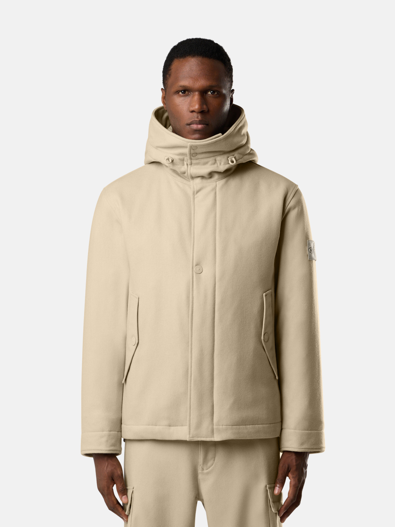 4100103 WOOL NYLON FLANNEL_STONE ISLAND GHOST - 2
