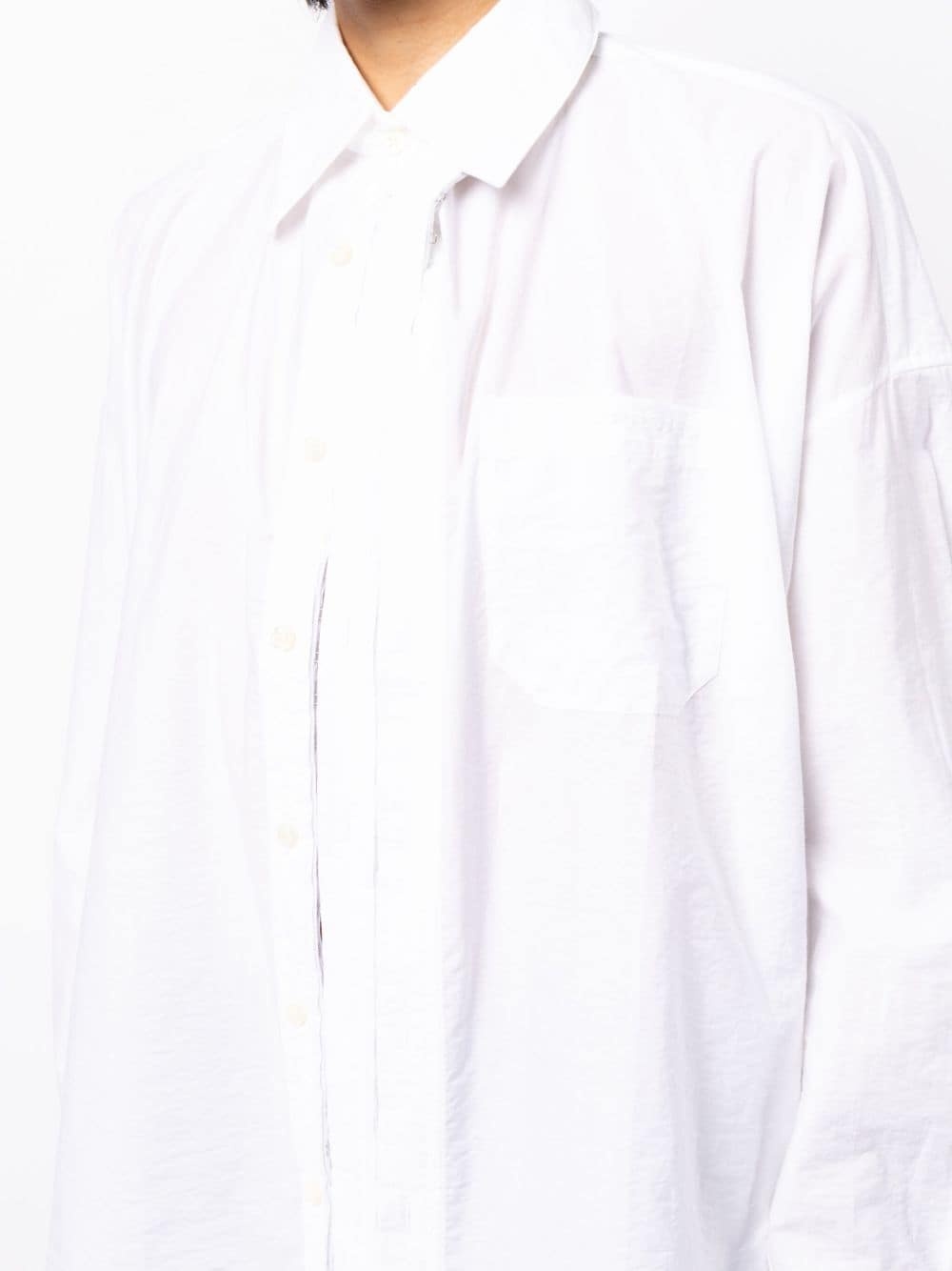 deconstructed poplin shirt - 5