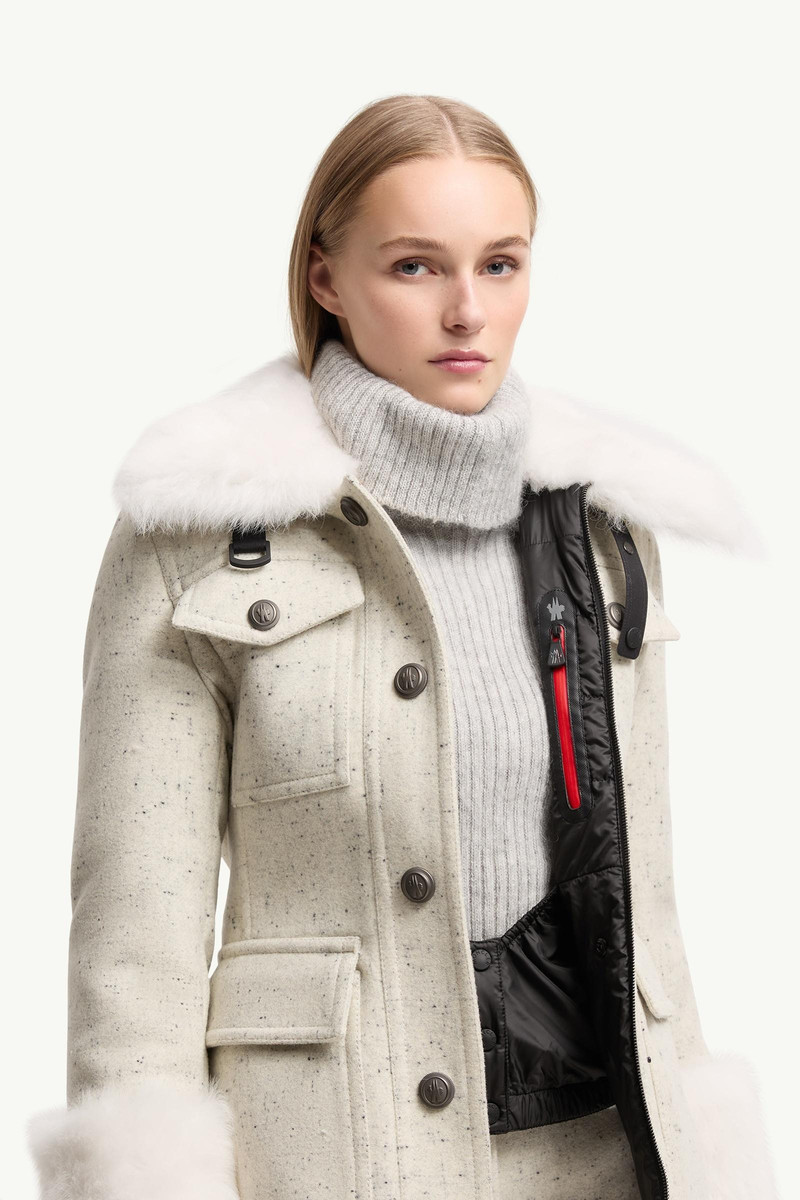 Devez Wool & Shearling-Trimmed Down Field Jacket 6