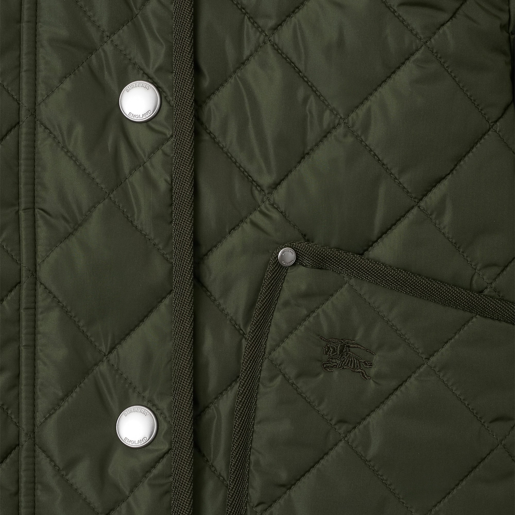 Cropped Quilted Nylon Jacket - 6