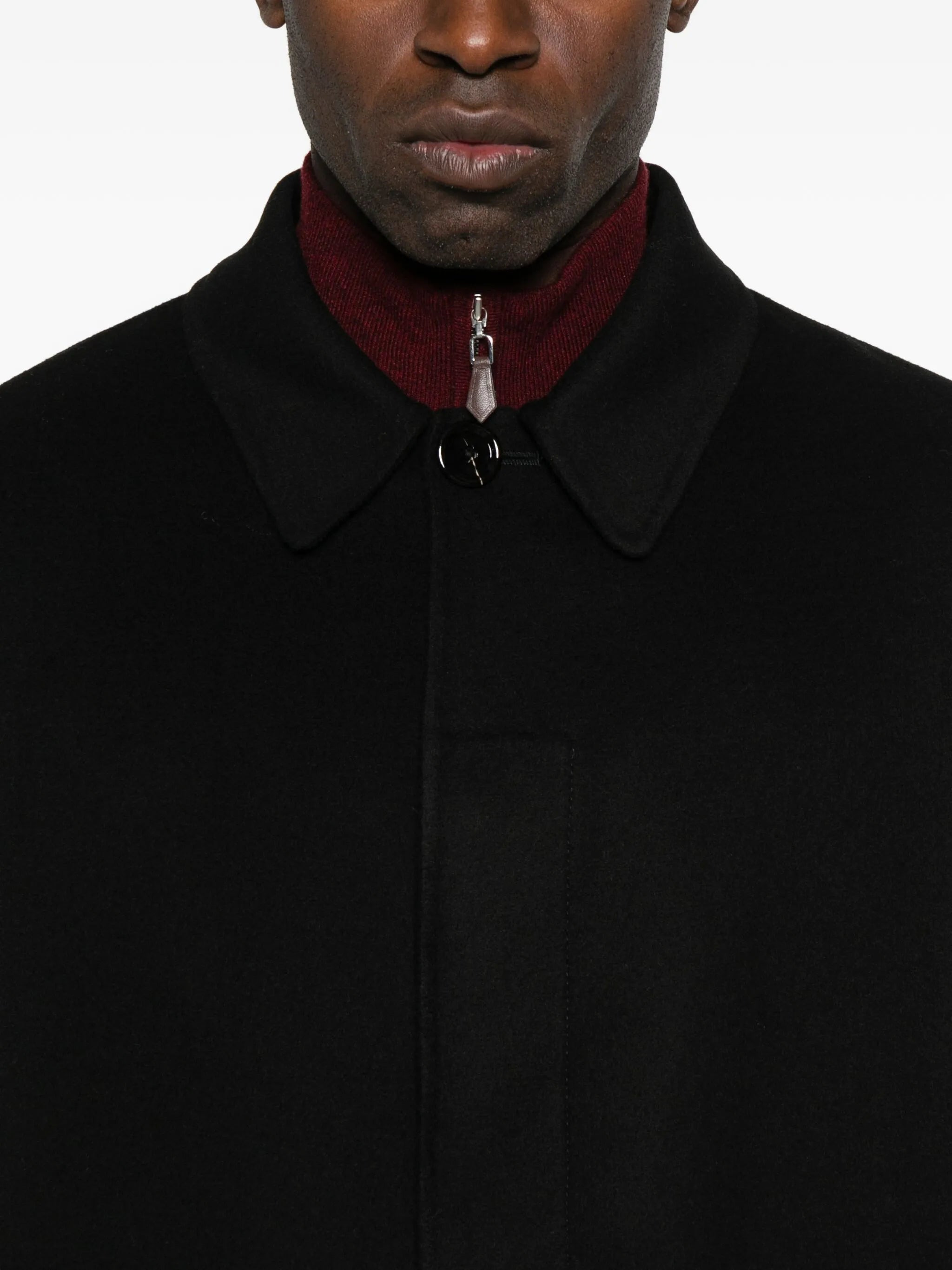 Lardini Classic-collar Button Coat - 4