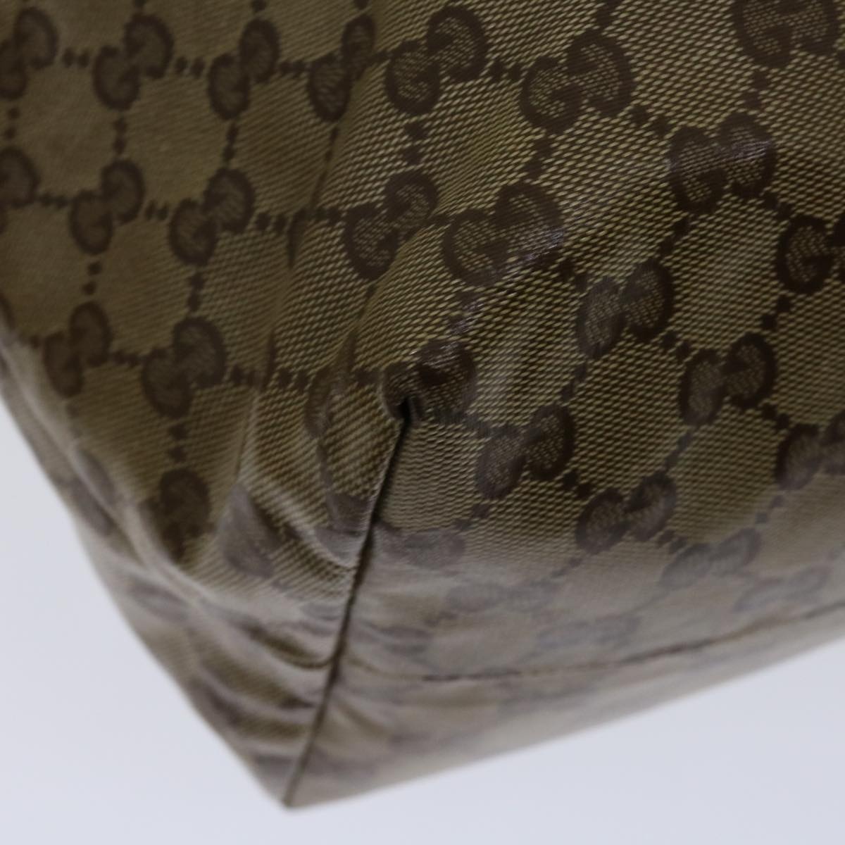GUCCI GG Crystal Fringe Bamboo Tote Bag Brown - 9