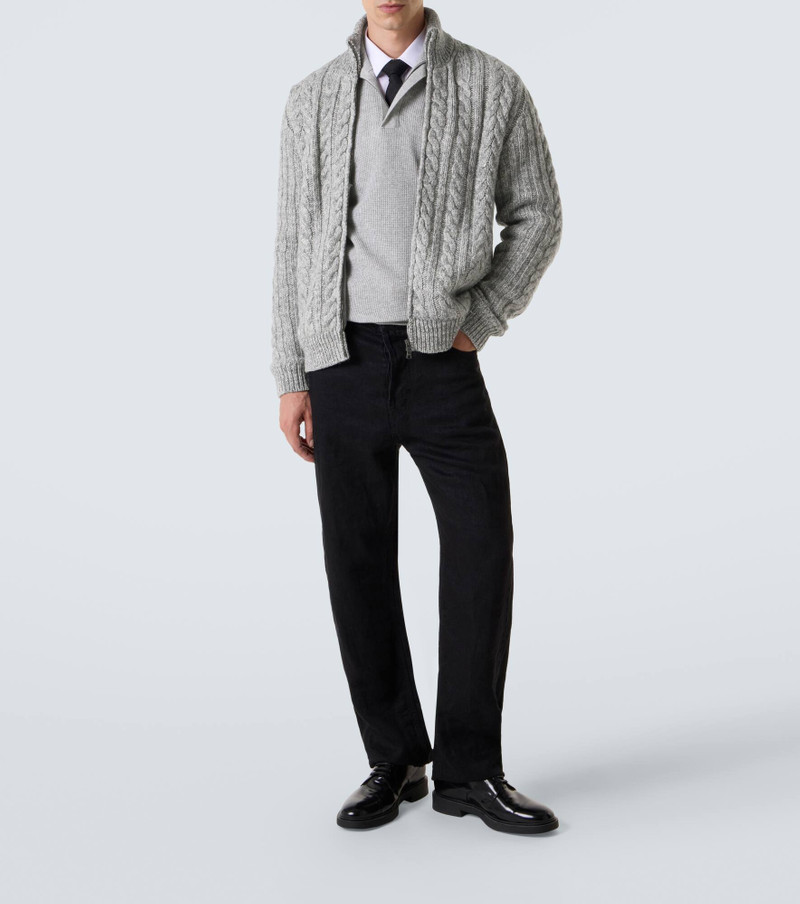Herno Cable-knit wool jacket outlook