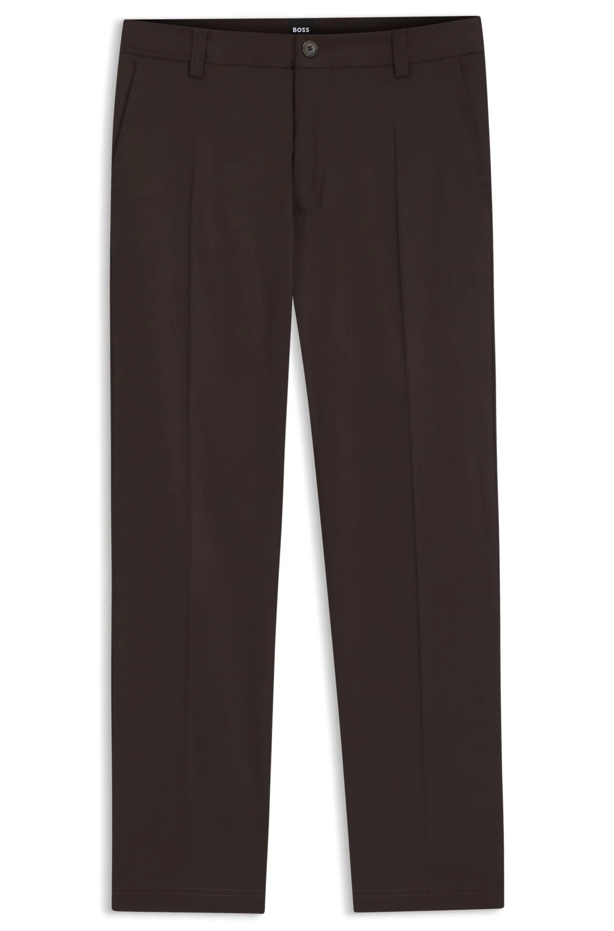 STRAIGHT-FIT TROUSERS IN STRETCH TWILL - 1