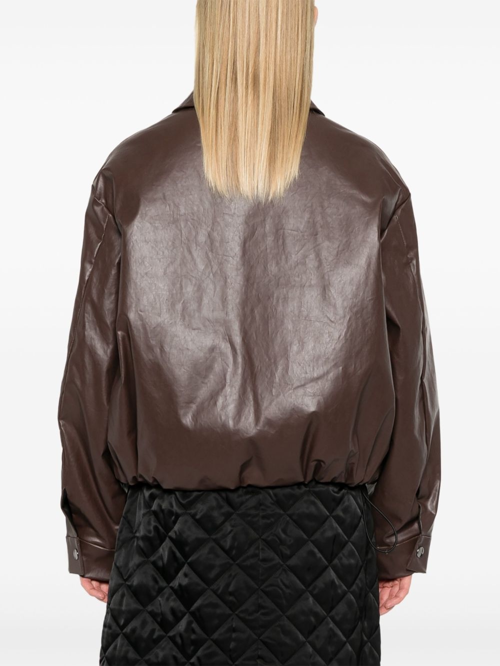 coated bomber jacket - 4