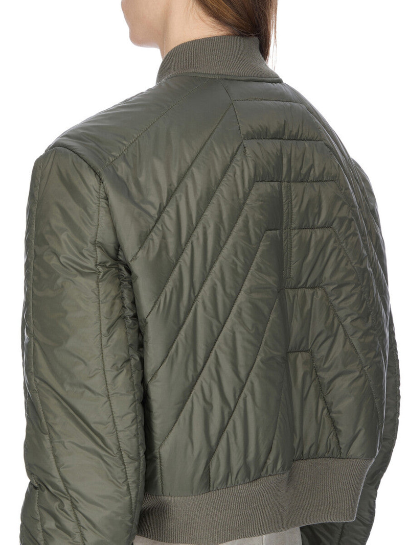 Khaki Concordians Quilted Flight Down Bomber Jacket 5
