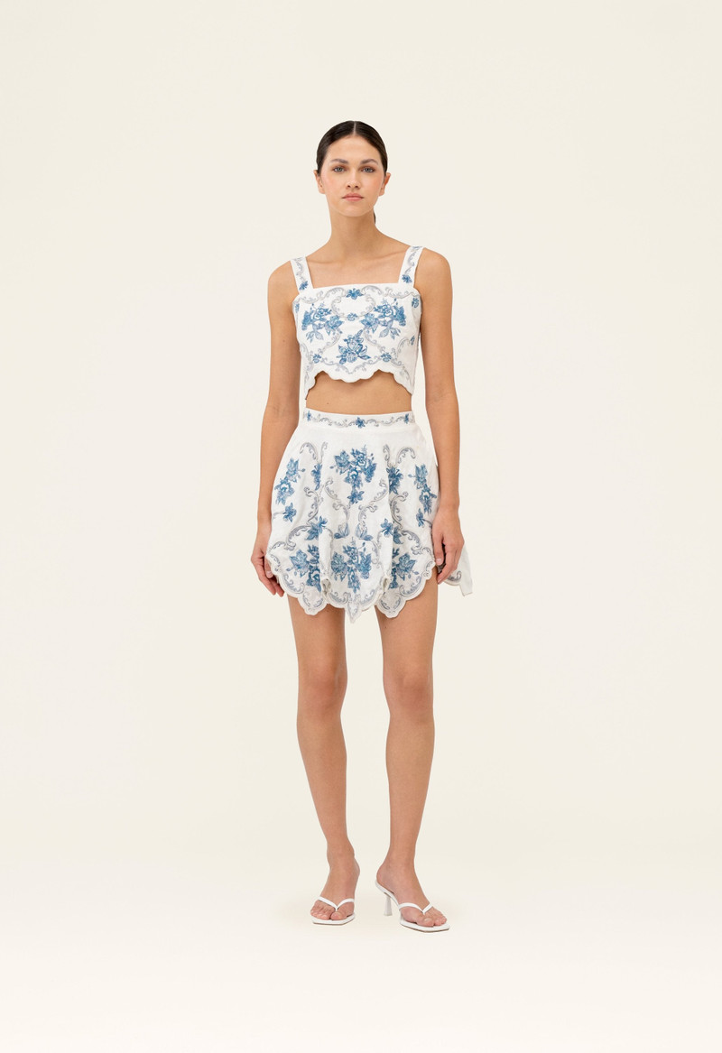 Agua by Agua Bendita Luciana Gloriosa Cropped top outlook