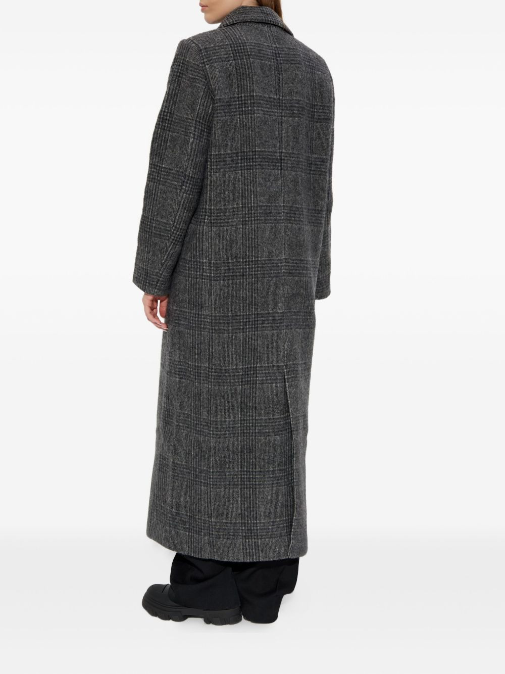 Sajilla double-breasted checked coat - 4
