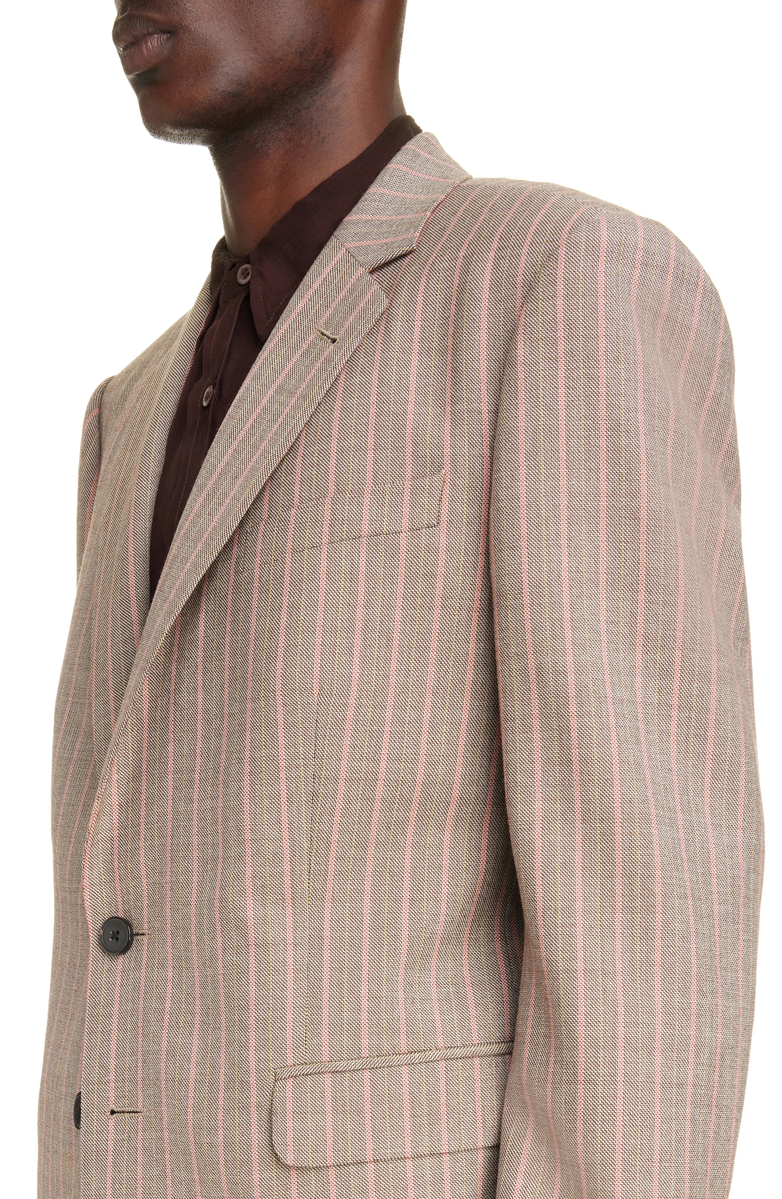 Kayne Stripe Wool Suit - 4