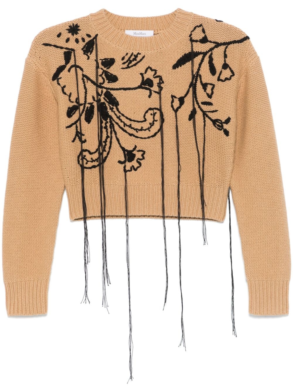 embroidered sweater - 1