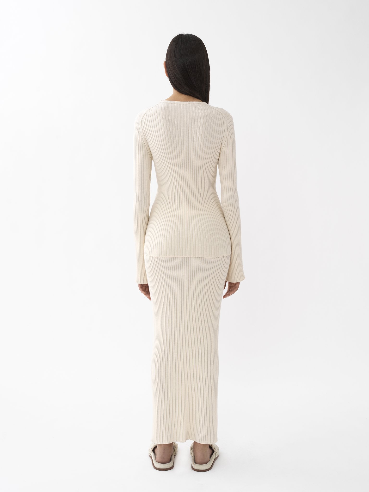 FITTED RIBBED SWEATER - 5
