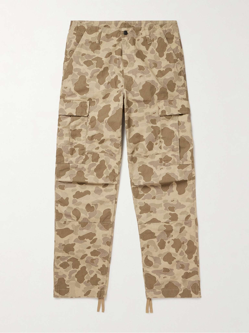 Aviation Straight-Leg Camouflage-Print Cotton-Twill Cargo Trousers 1