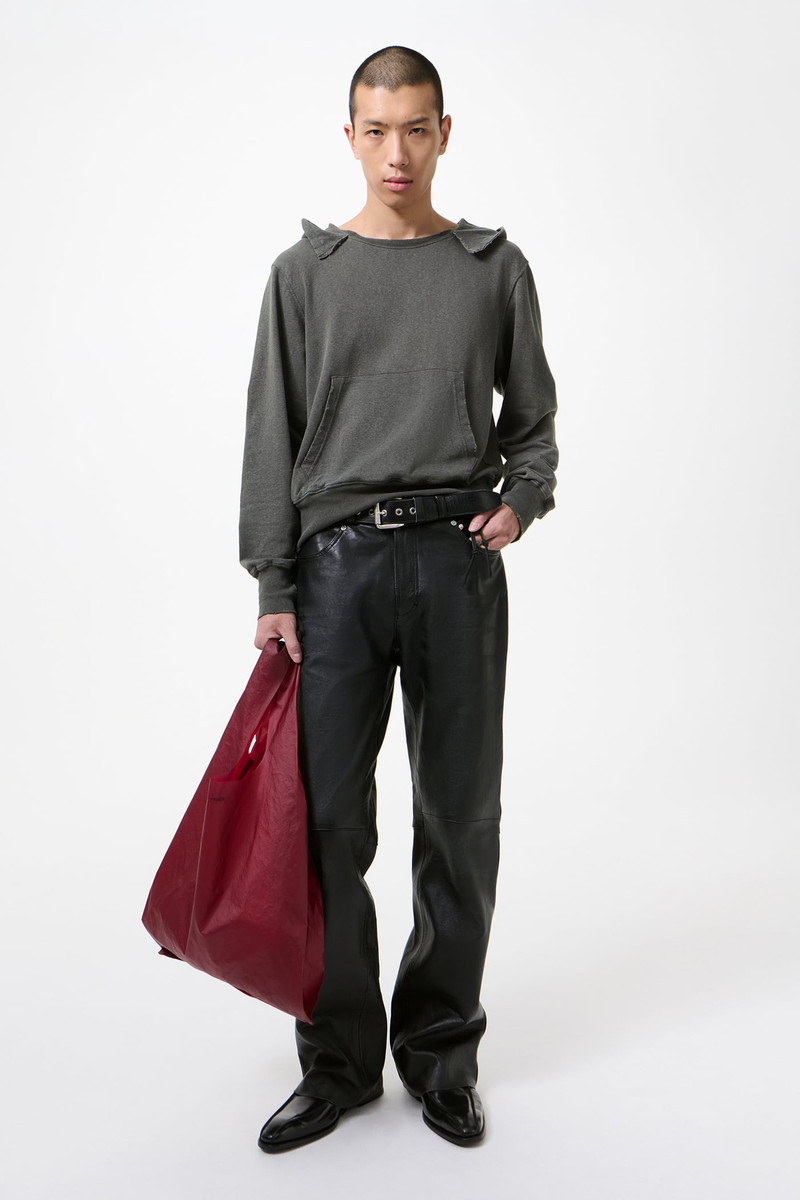 Our Legacy Relic Hoodie Washed Black Rogue Loopback outlook