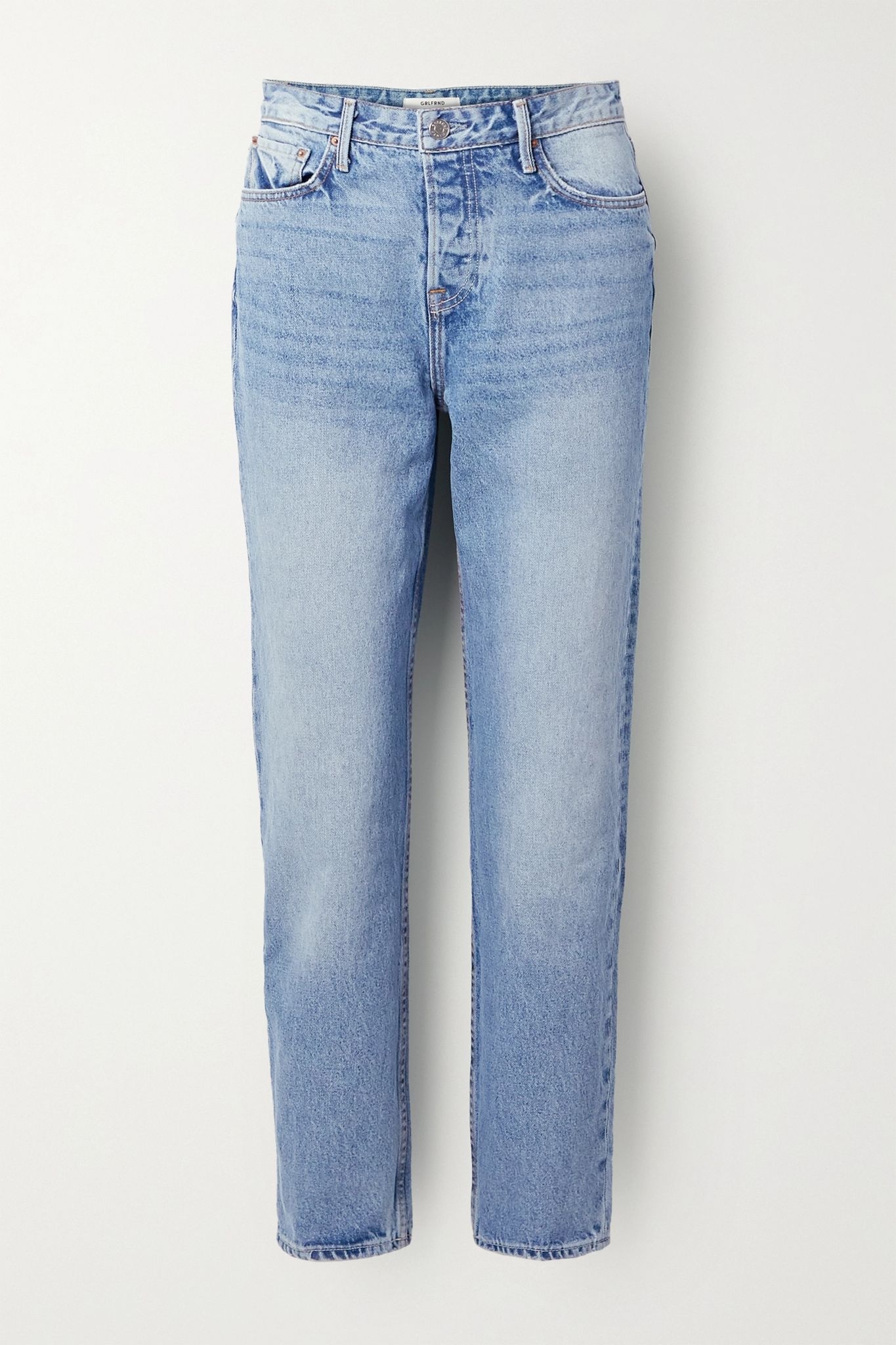 Devon high-rise straight-leg jeans - 1