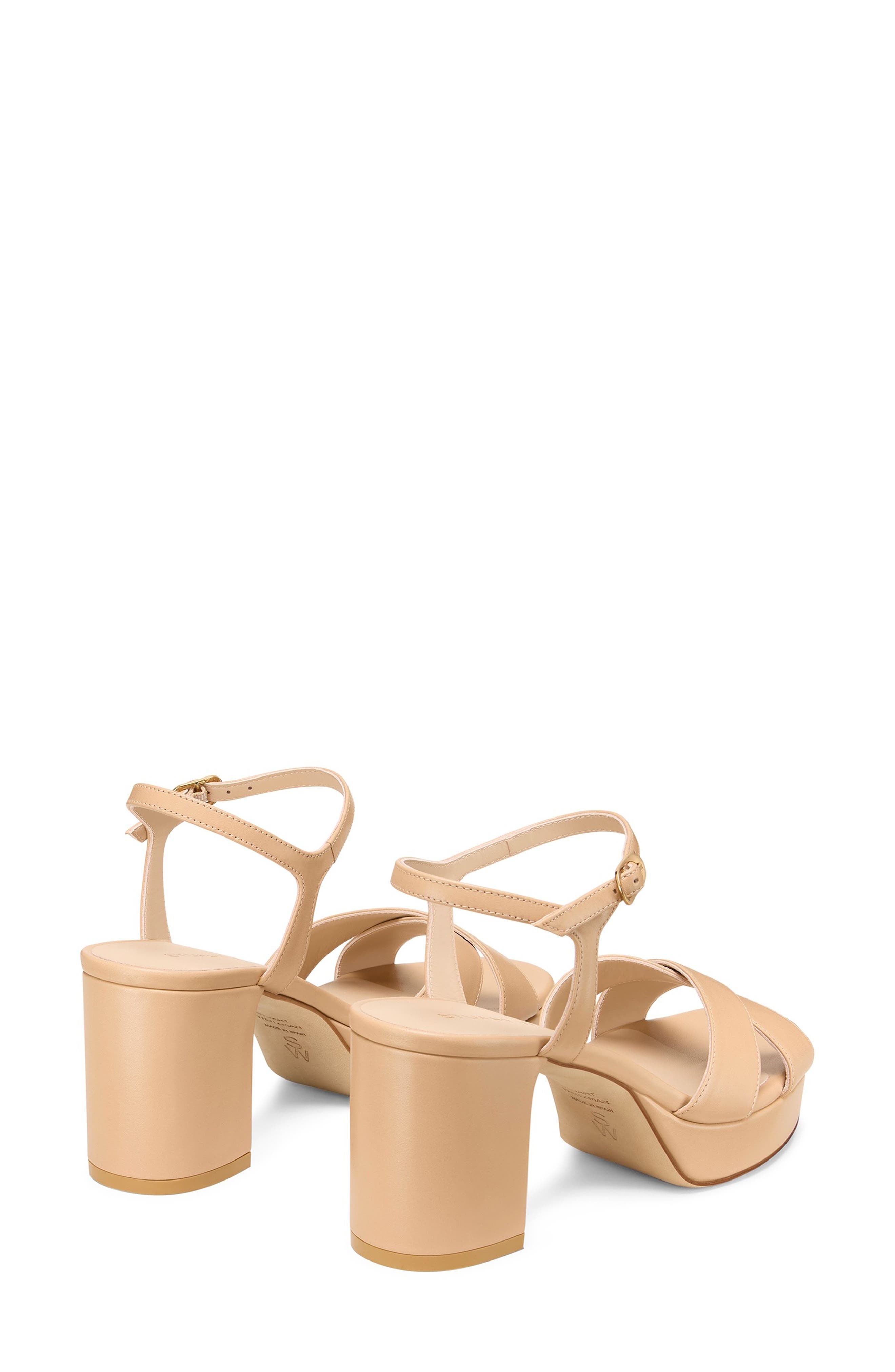 Stuart Weitzman Dayna Ankle Strap Platform Sandal in Adobe at Nordstrom - 2