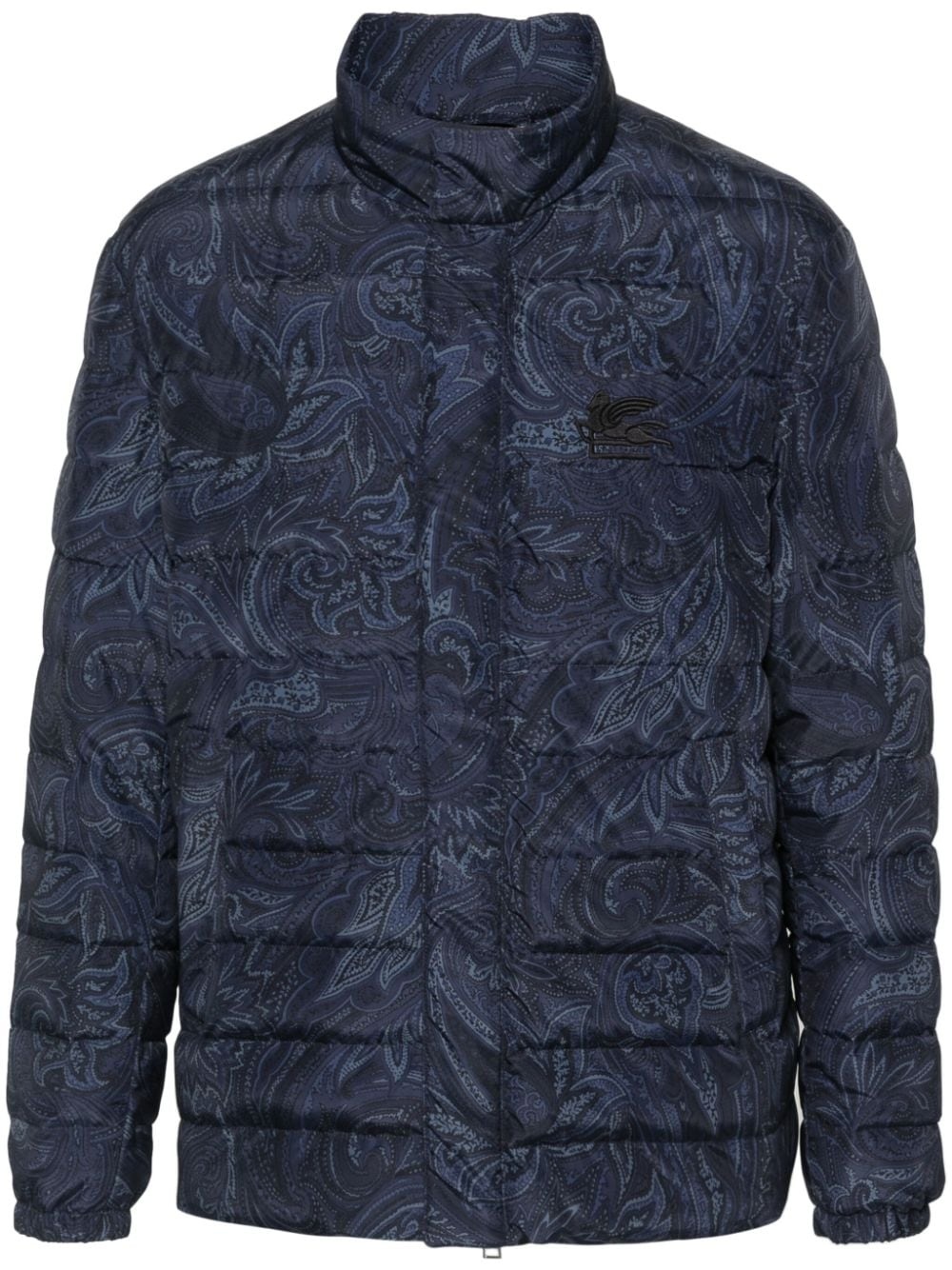 paisley-print padded jacket - 1