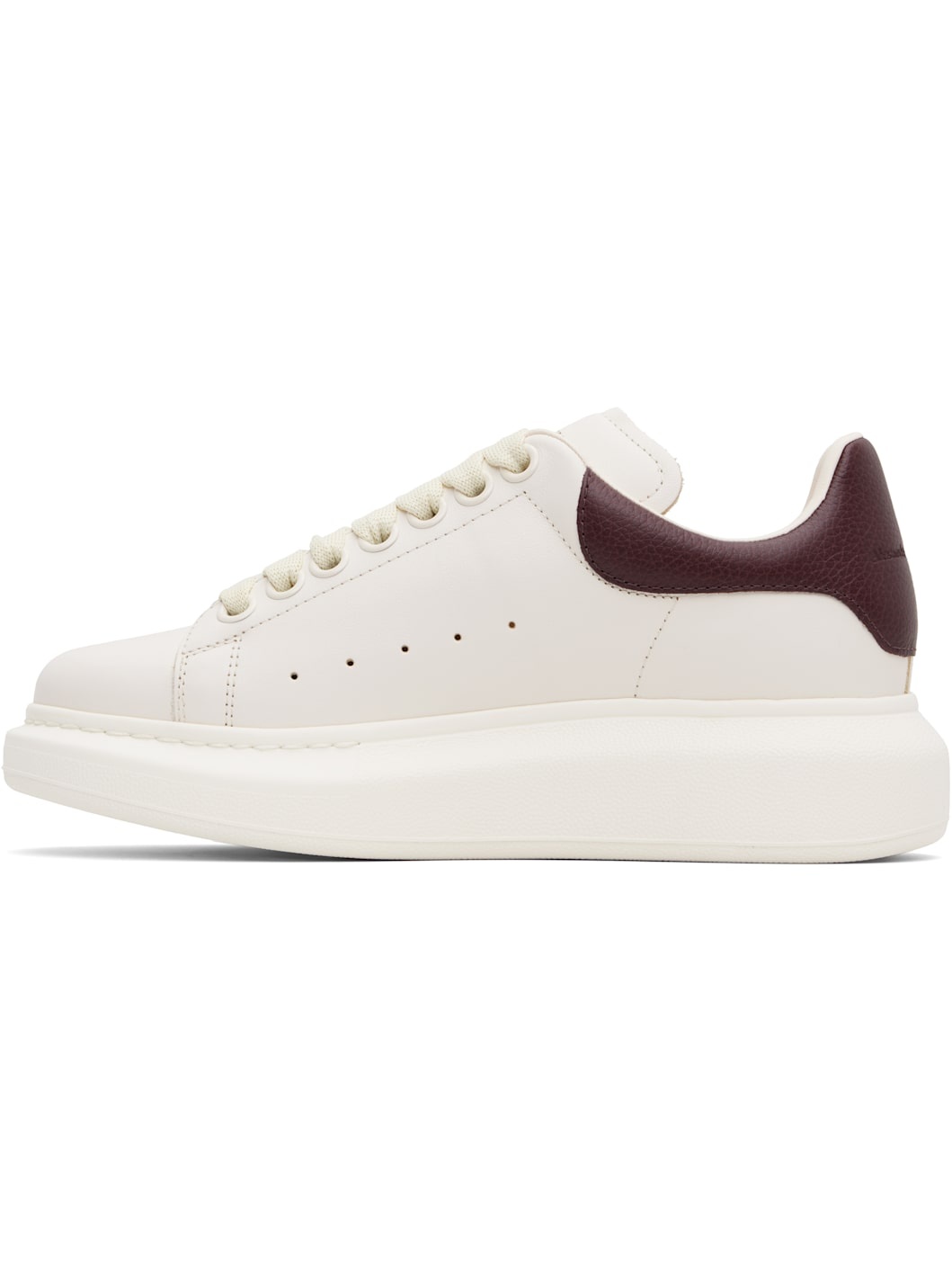 Off-White & Burgundy Oversized Sneakers - 3