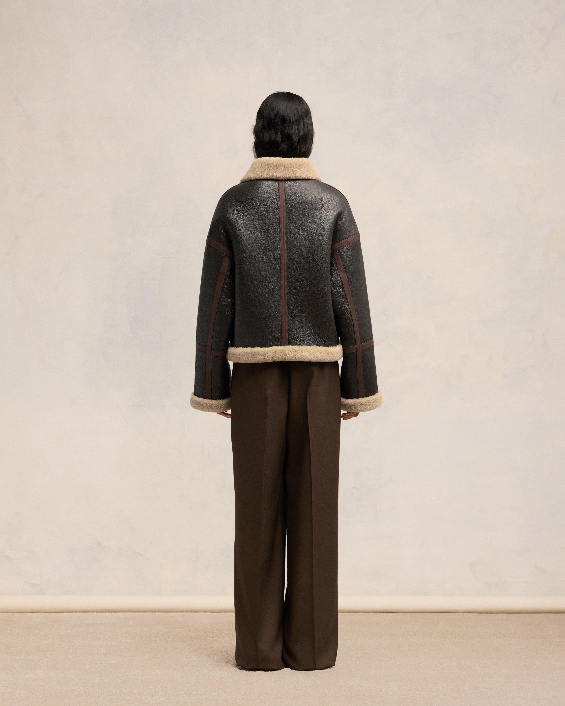 SHEARLING ZIPPED JACKET - 5