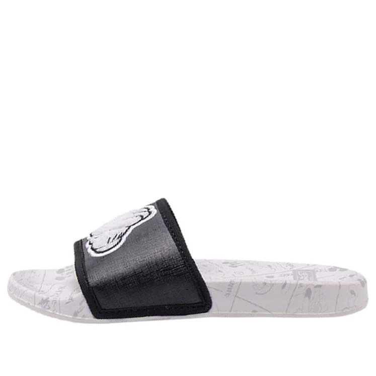 (WMNS) Disney x Li-Ning Mickey Non-Slip Slippers 'Black White' AGAQ004-7 - 1