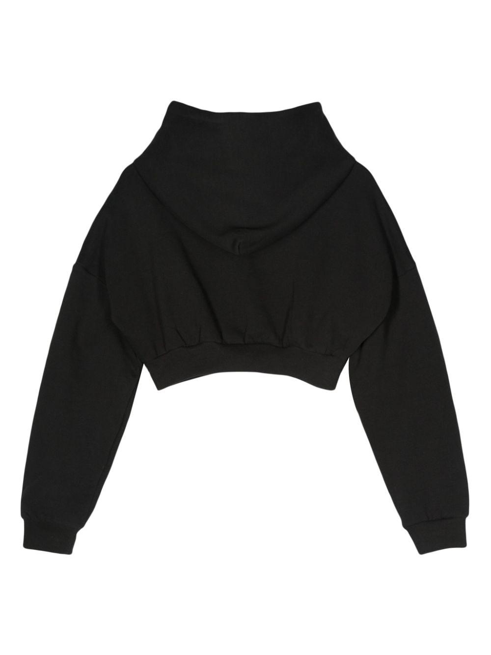 organic-cotton cropped hoodie - 2