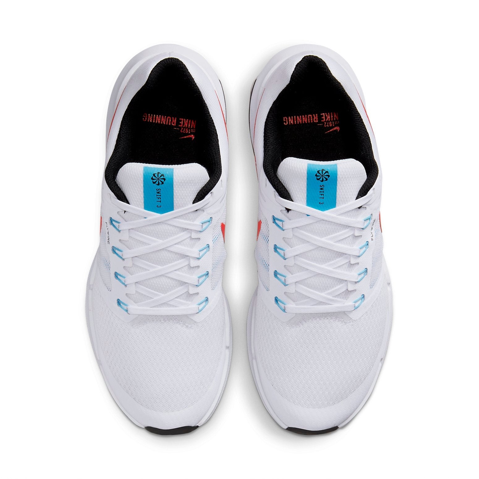 (WMNS) Nike Run Swift 3 Road Running Shoes 'White Red' DR2698-102 - 4