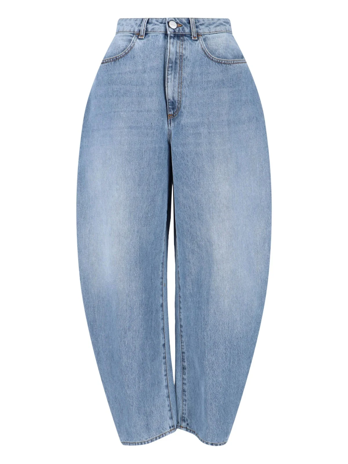 WIDE ROUNDED JEANS - 1