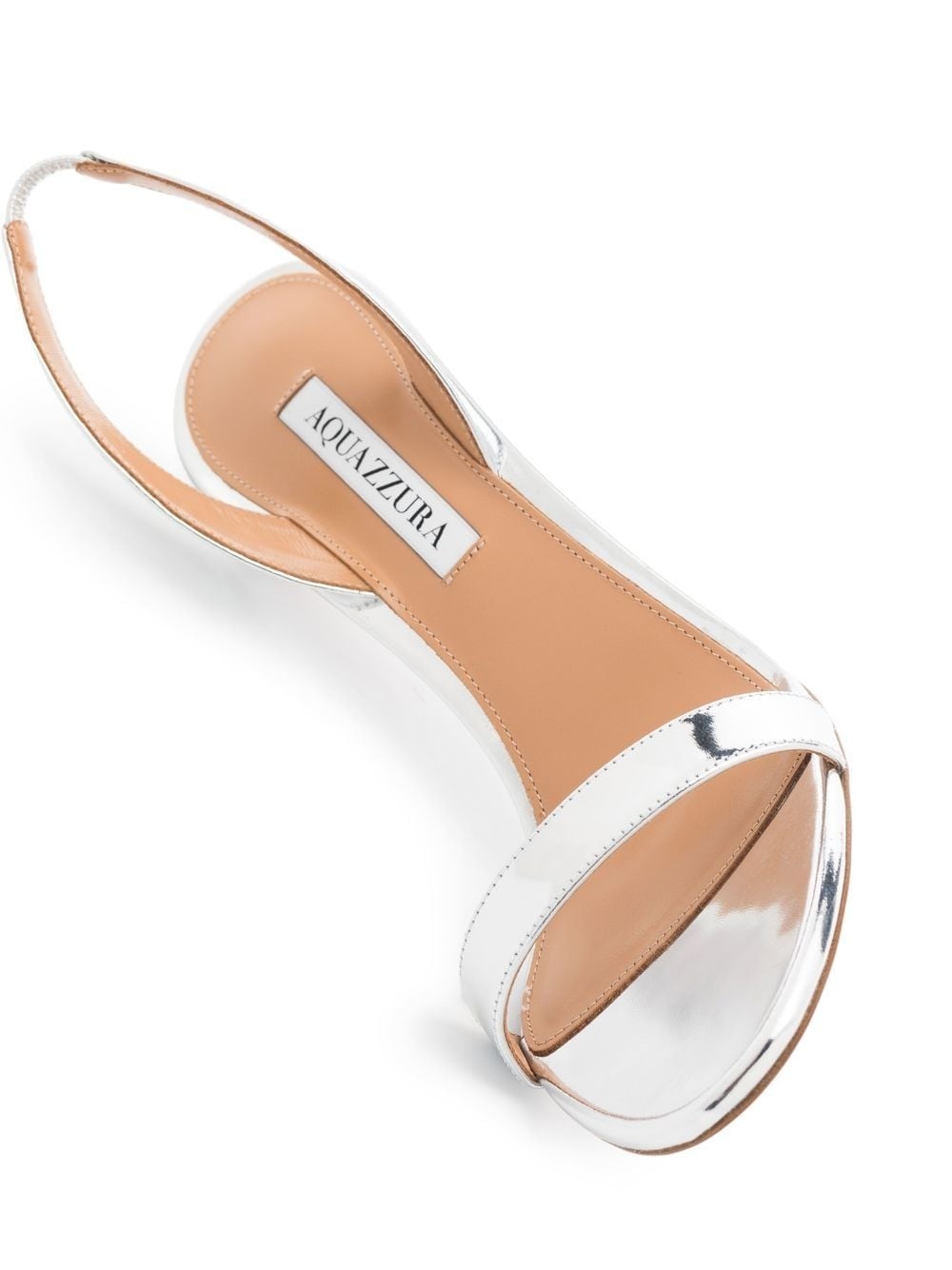 So Nude metallic slingback sandals - 4