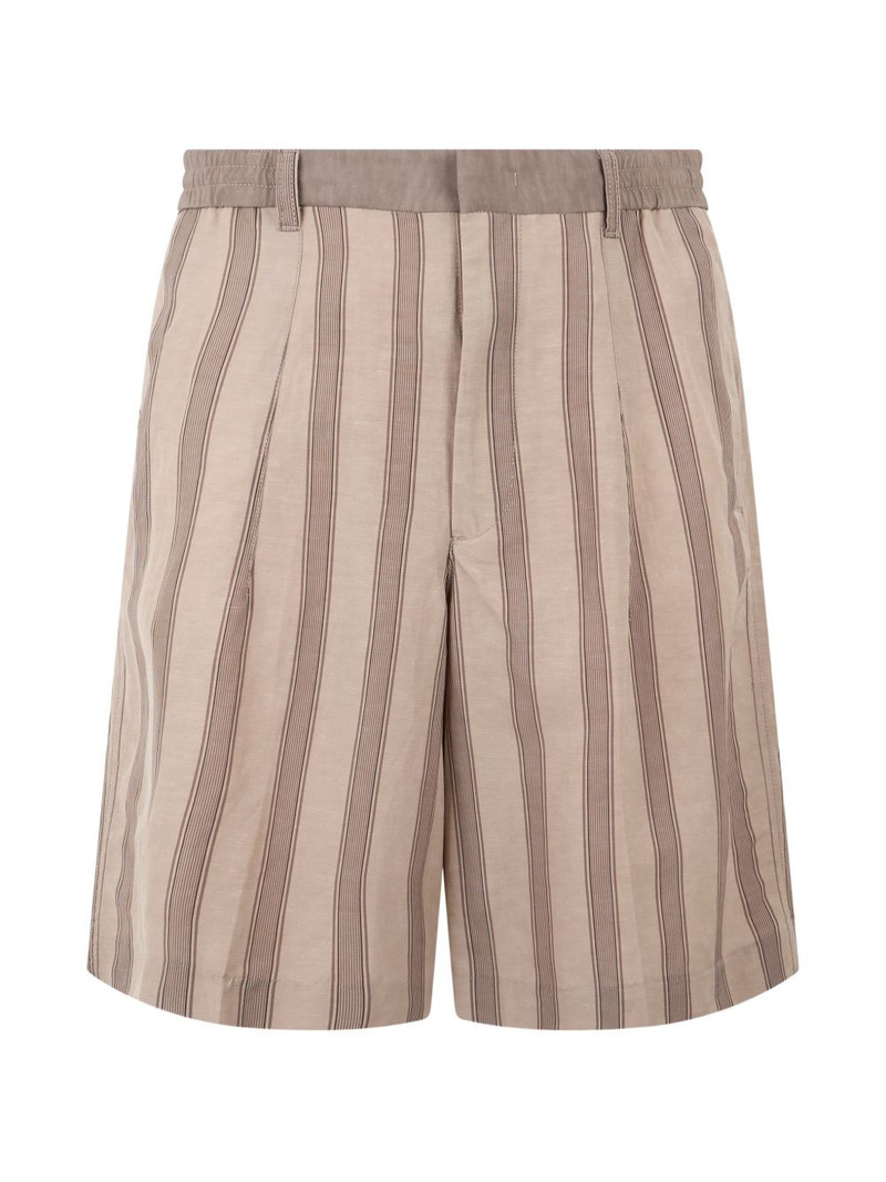 striped drawstring shorts 1