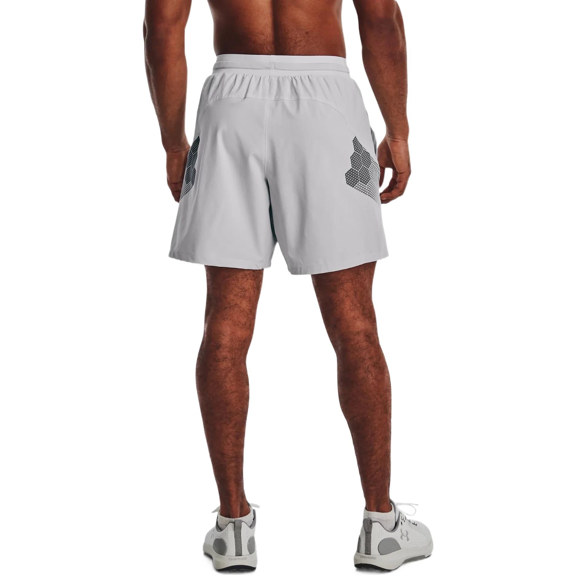 Under Armour Armourprint Woven Shorts 'White Grey' 1370416-014 - 5