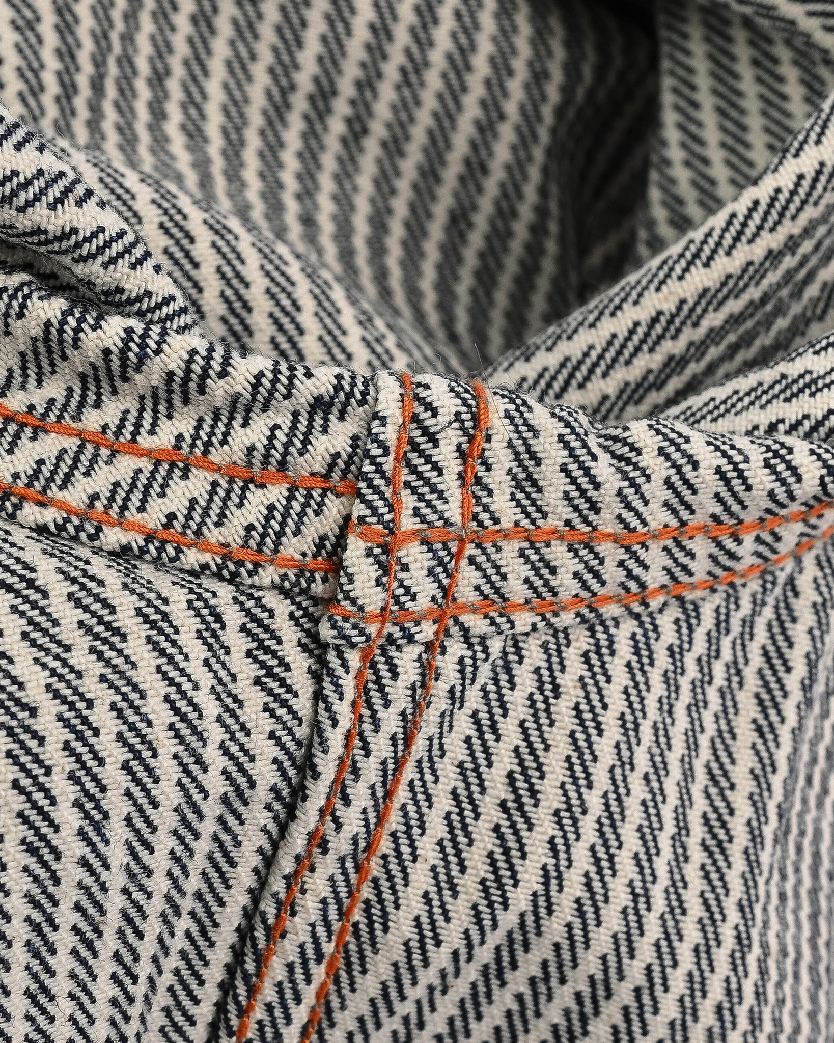 IHSH-274-IND 12oz Hickory Stripe Work Shirt - Indigo - 13