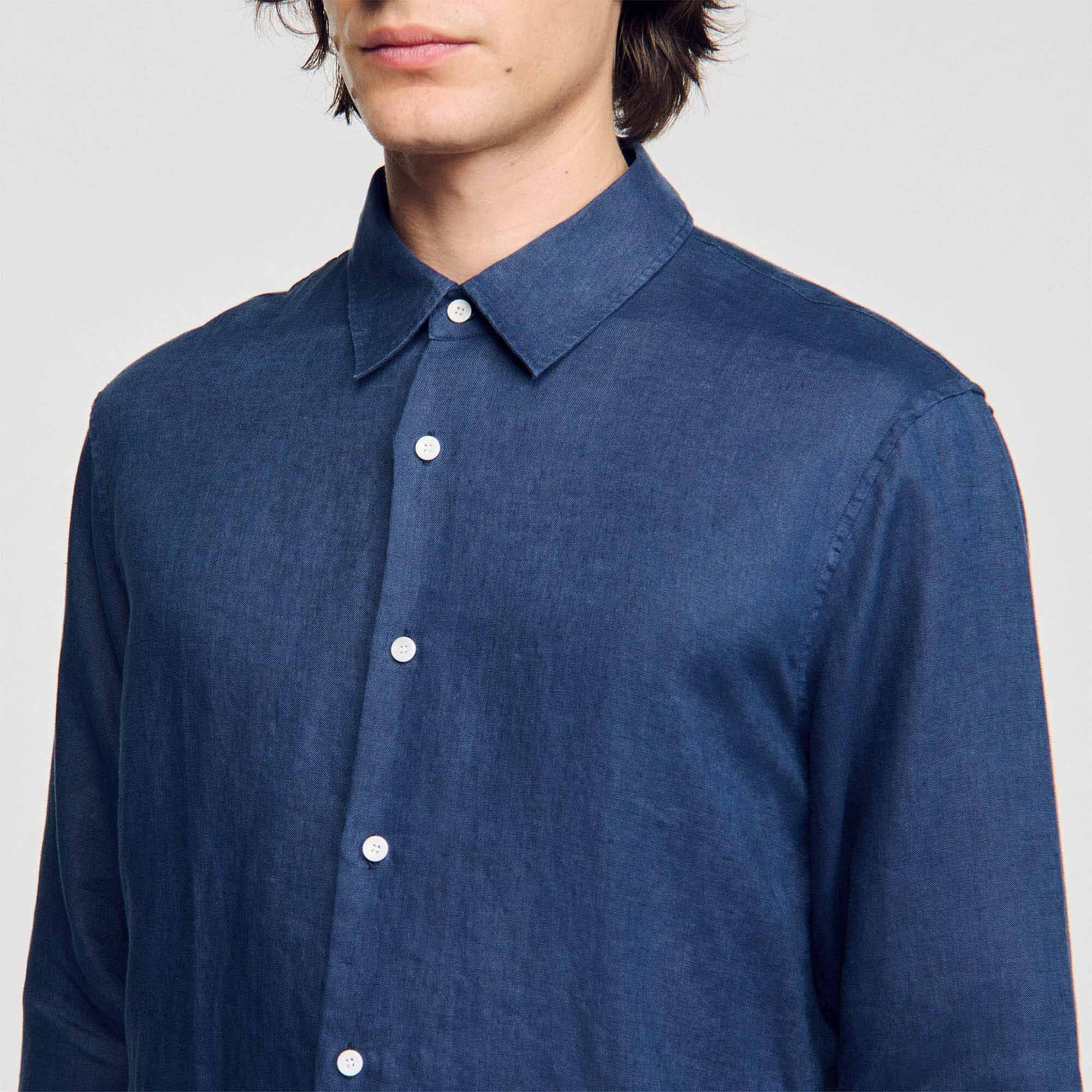 COTTON AND LINEN SHIRT - 4
