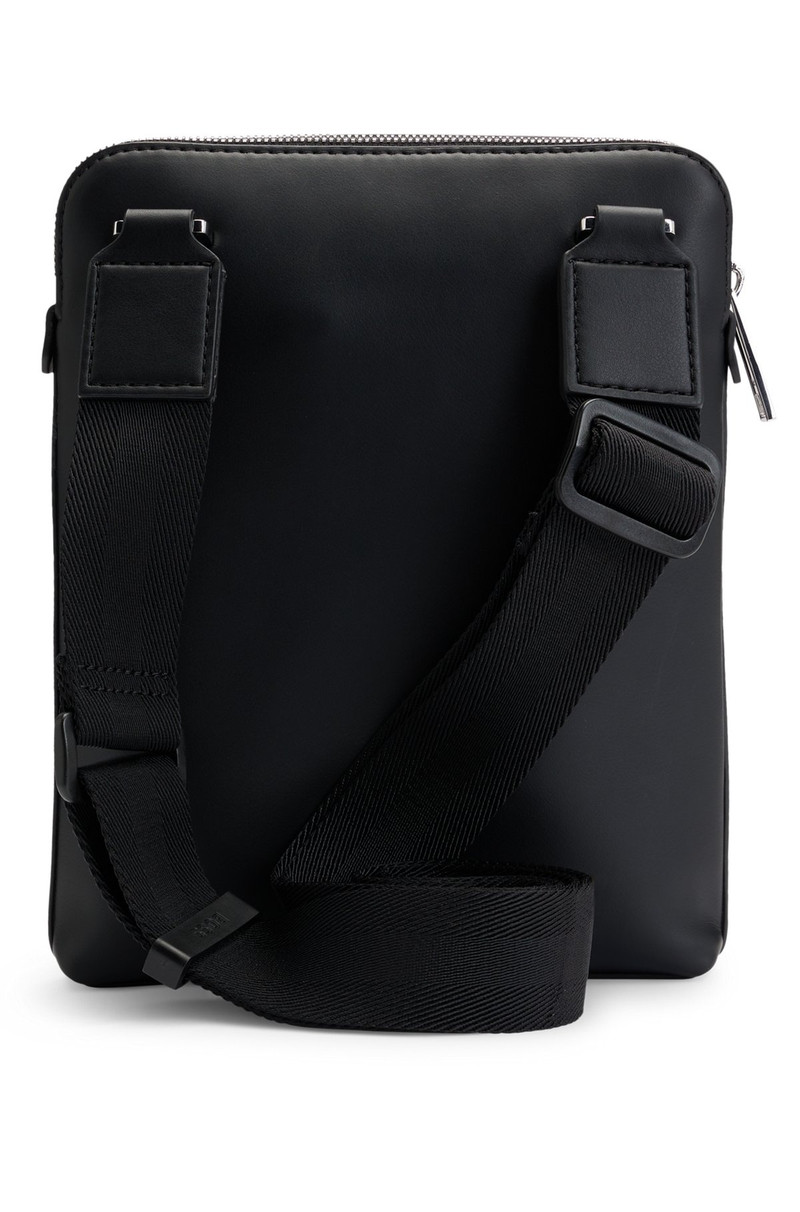 FAUX-LEATHER ENVELOPE BAG WITH SIGNATURE STRIPE 2