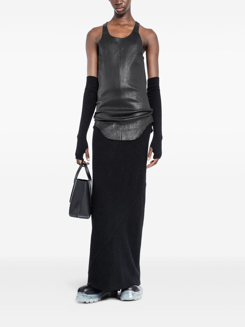 Rick Owens Porterville leather tank top outlook