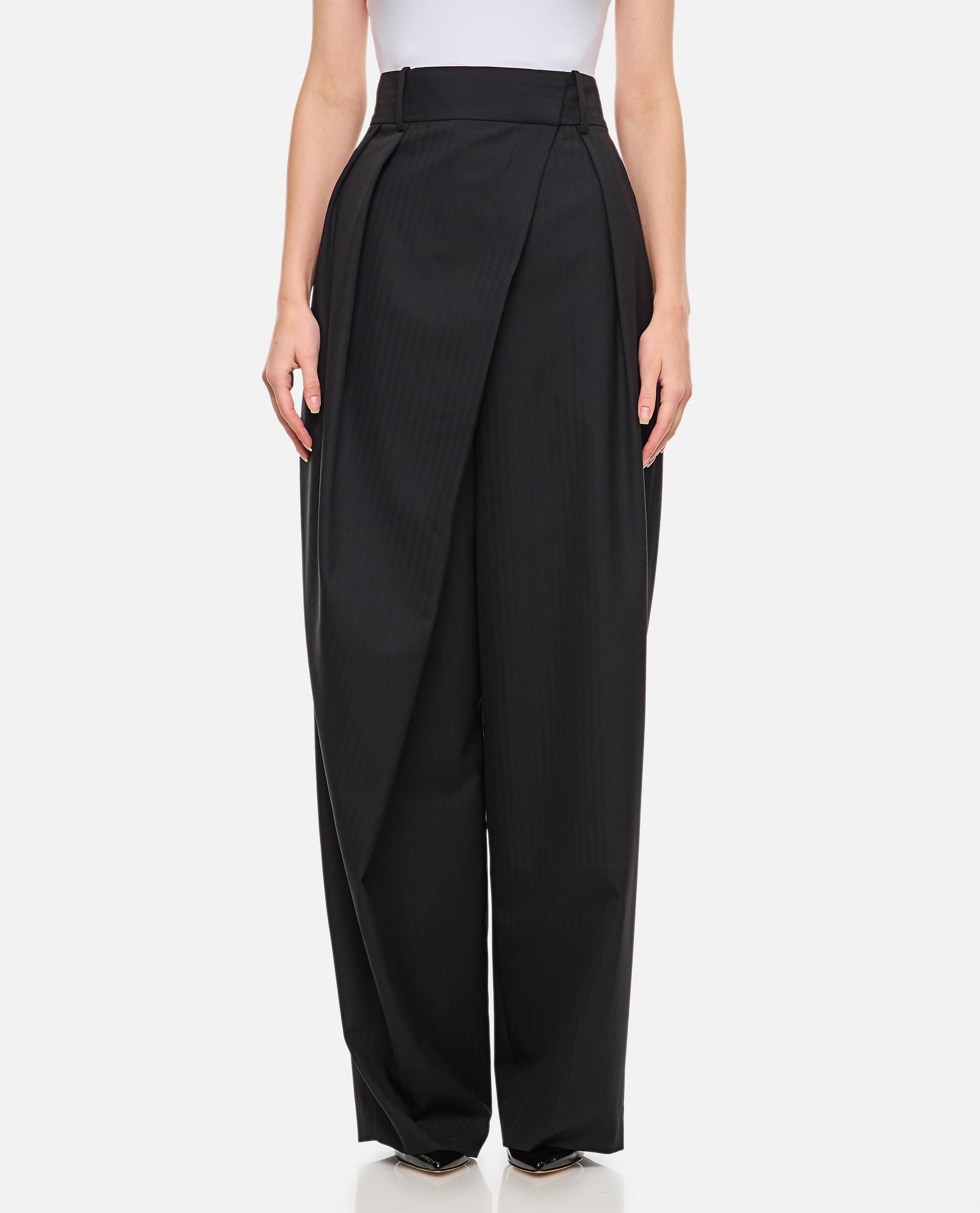 WOOL WRAP TROUSERS - 1