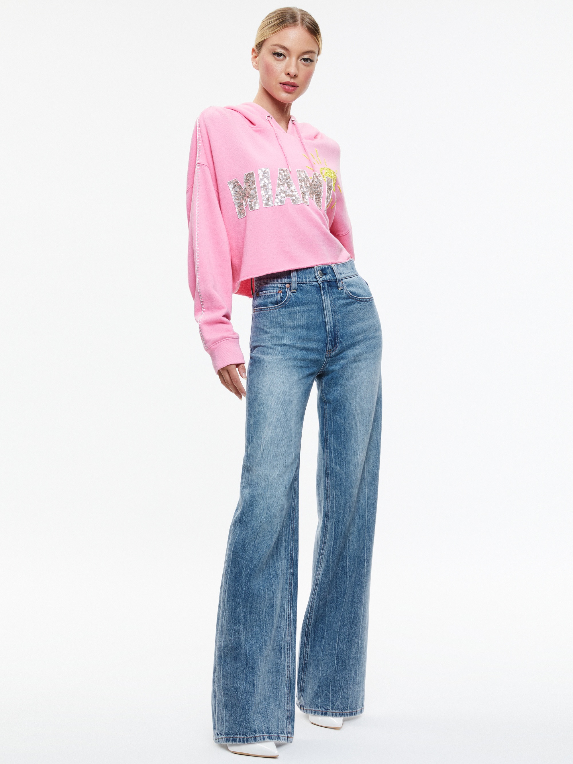 SUNNY BOXY CROPPED HOODIE - 6