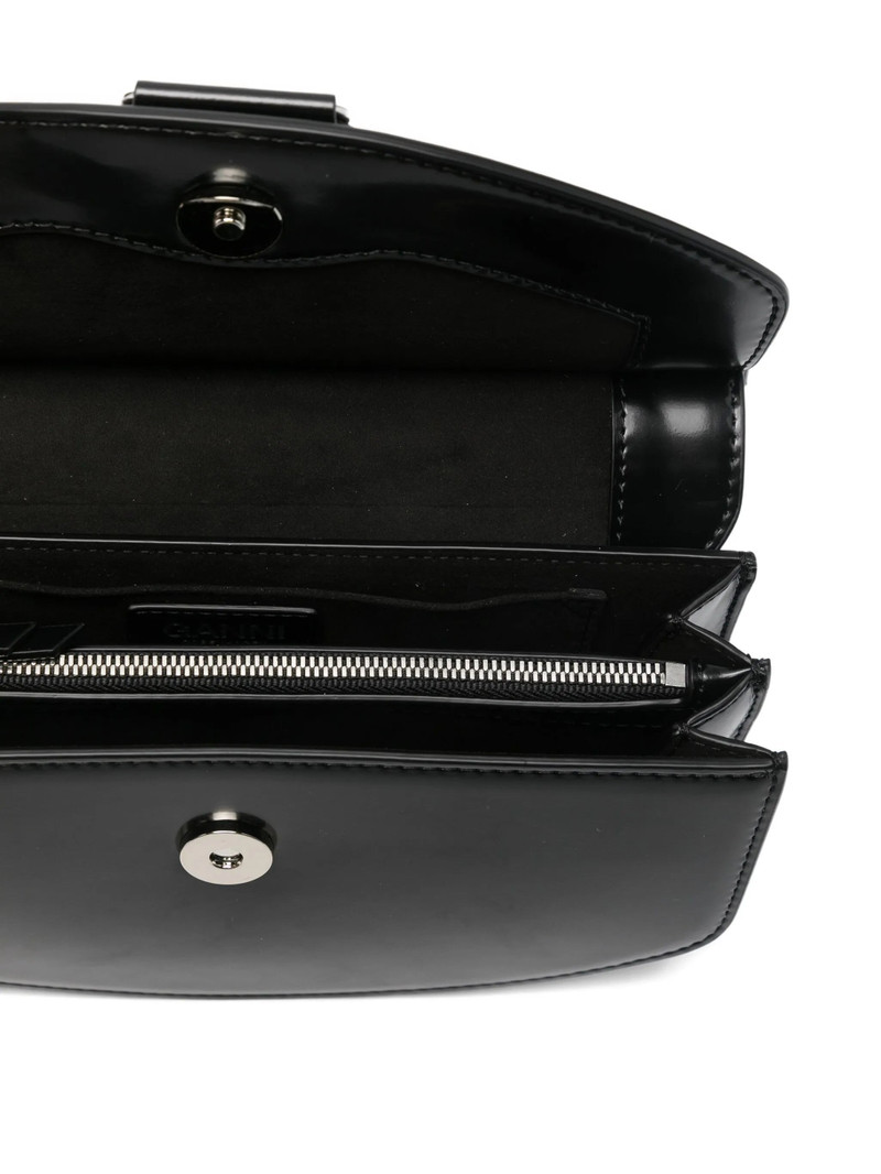 GANNI Ganni Curved Leather Cross Body Bag outlook