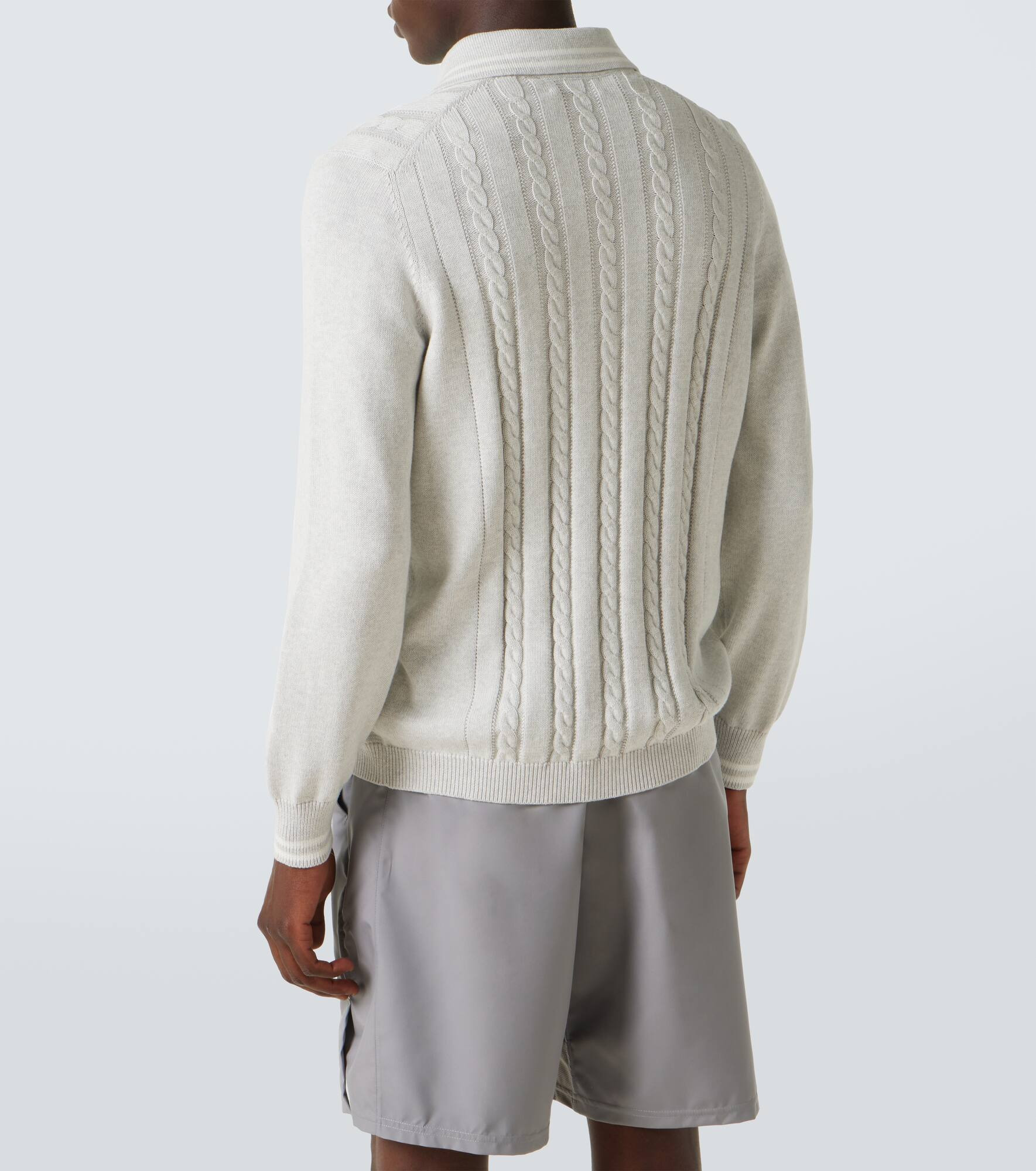 Cable-knit cotton cardigan - 4