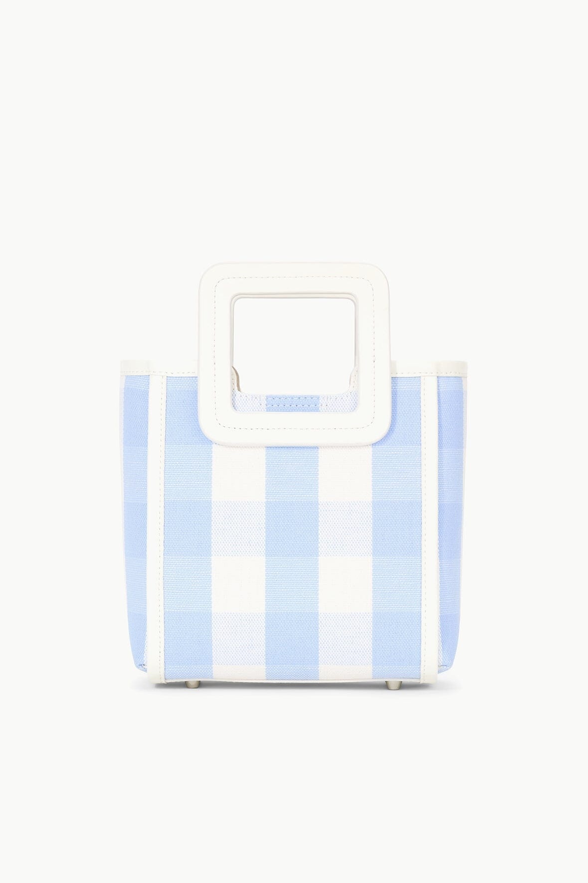STAUD MINI SHIRLEY BAG SKY GINGHAM - 3