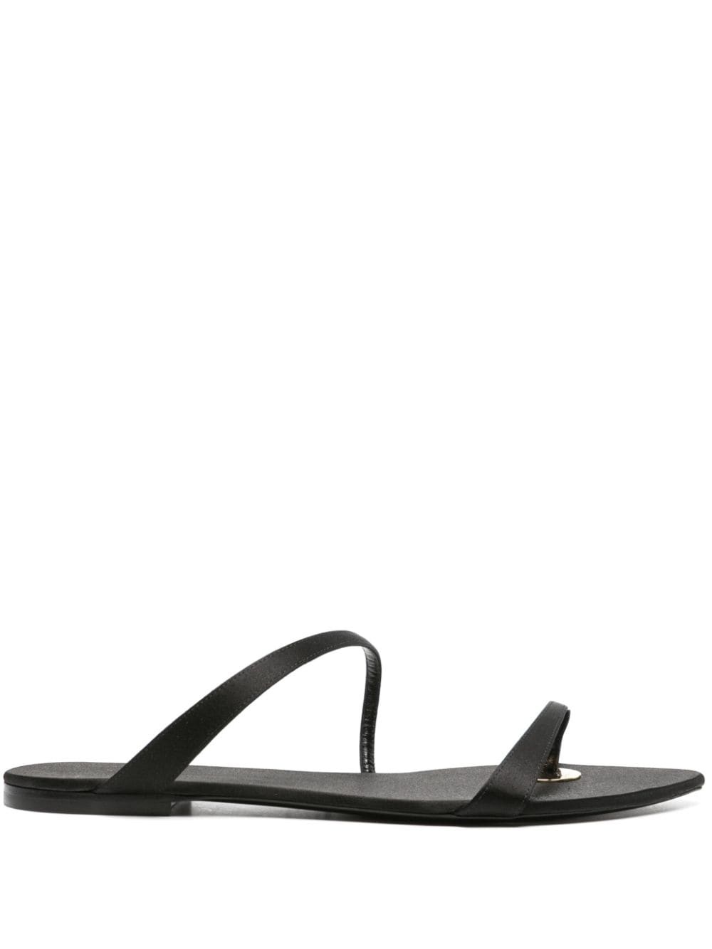 SAINT LAURENT Tanger satin slides | farfetch | REVERSIBLE