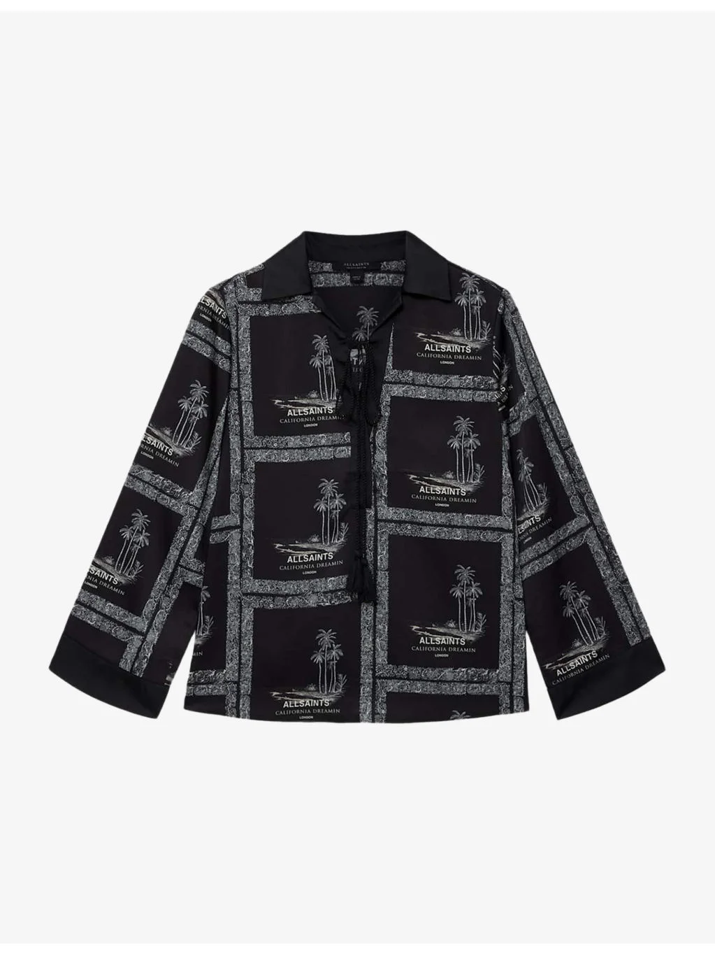 Lettie Graphic-Print Pleated Woven Shirt - 1