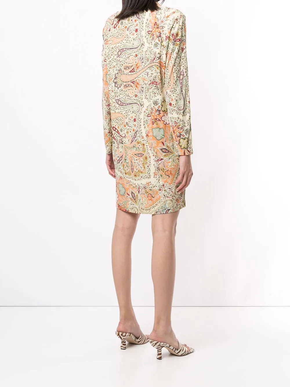 paisley-print shift dress - 4