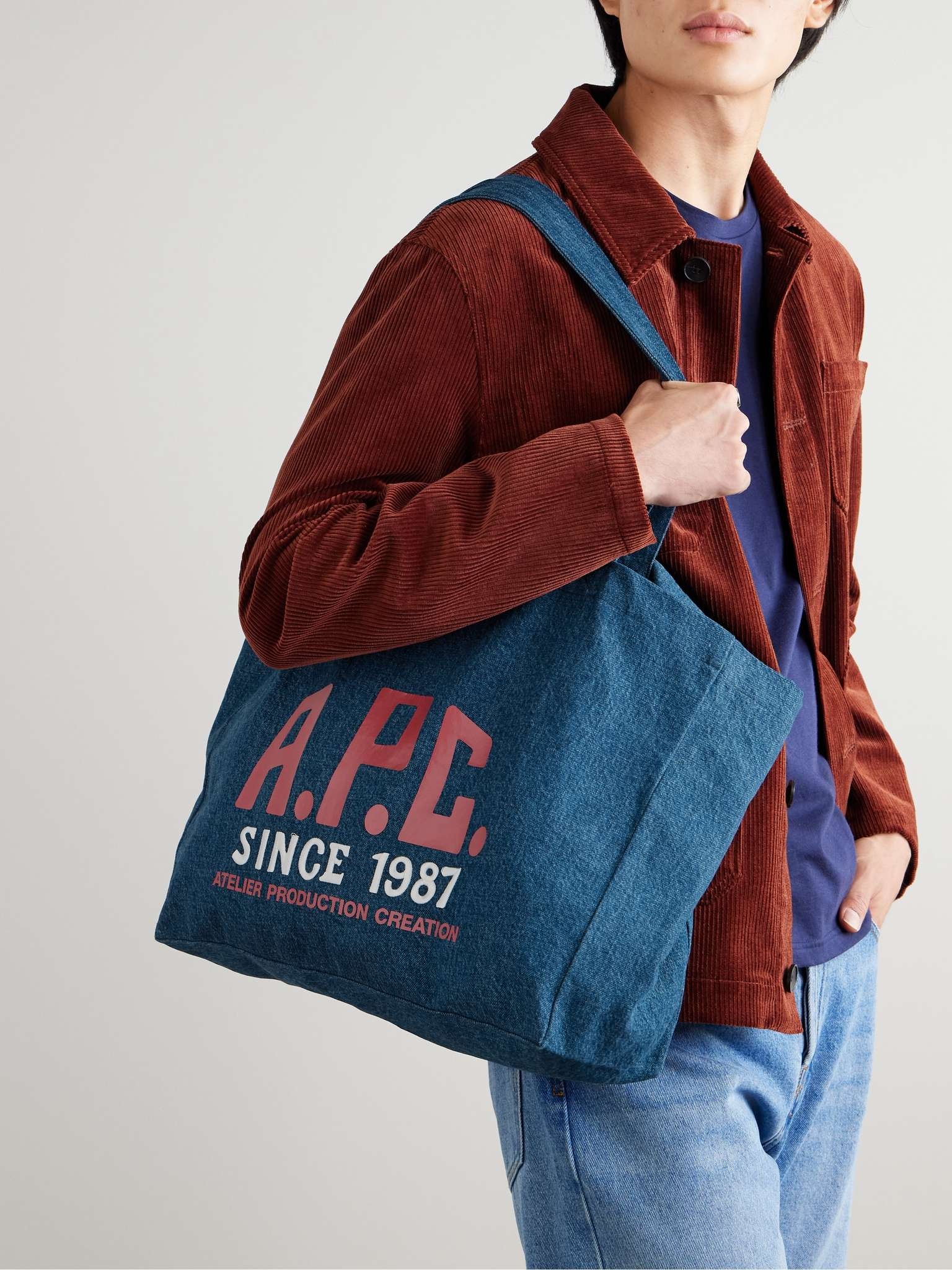 Diane Printed Organic Denim Tote - 2