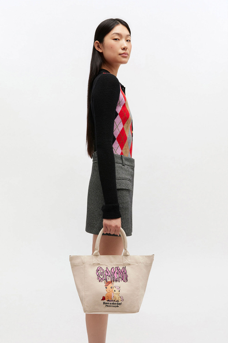 SMALL EASY PONY PRINTED SHOPPER 4