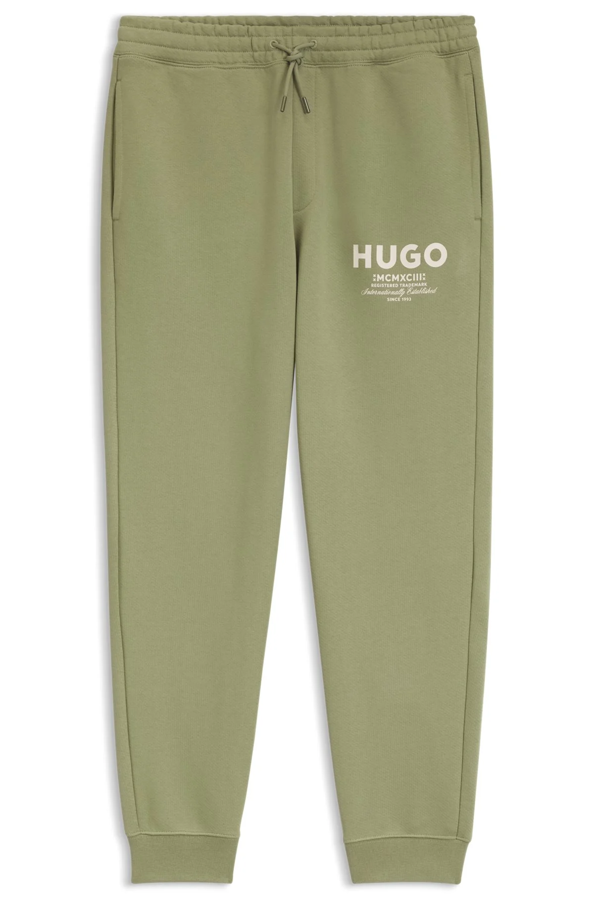 LOGO-PRINT TRACKSUIT BOTTOMS IN COTTON TERRY - 1