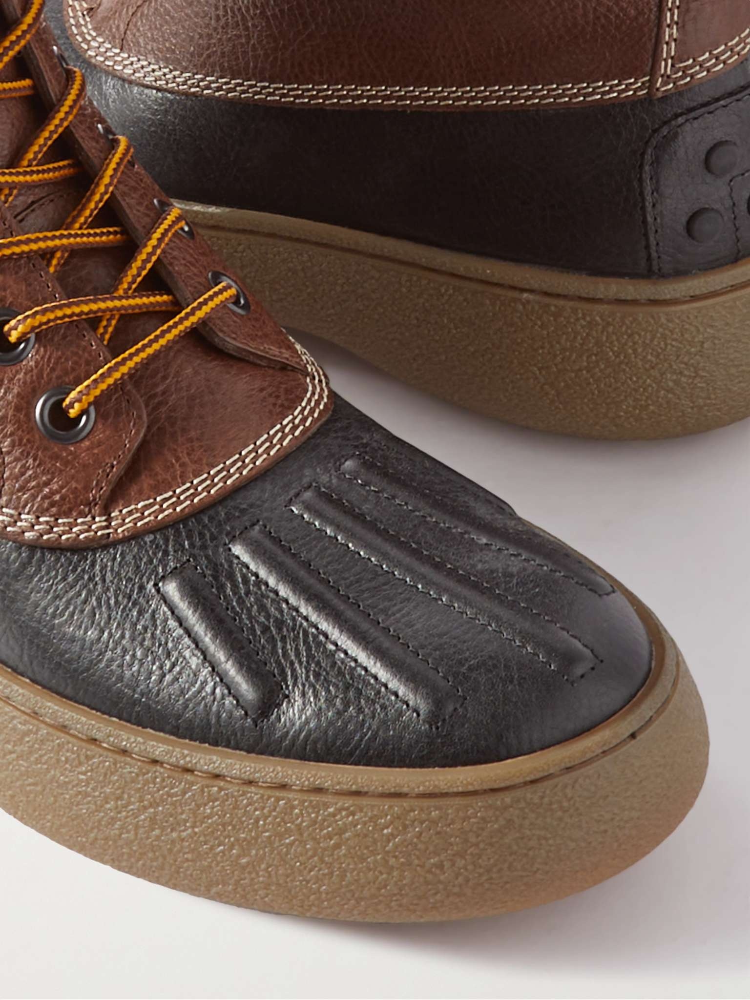 + Tod's + Palm Angels Winter Gommino Full-Grain Leather Boots - 6